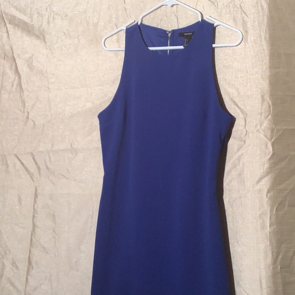 Forever 21 Cobalt Blue Halter Sheath Dress